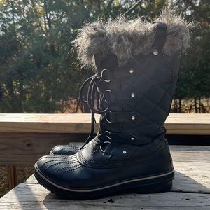 Sorel Black Winter Boots, 9